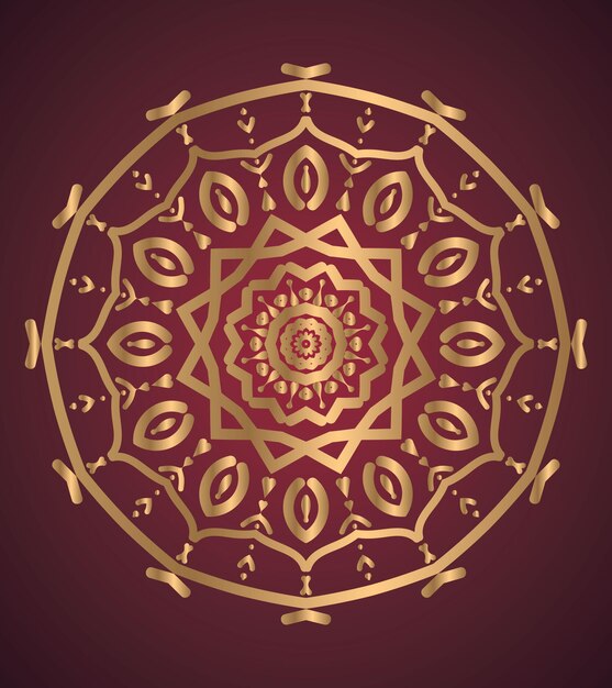 vector luxury gold background colorful mandala