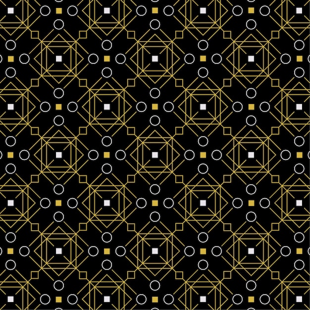 Vector vector luxury gold geometric pattern