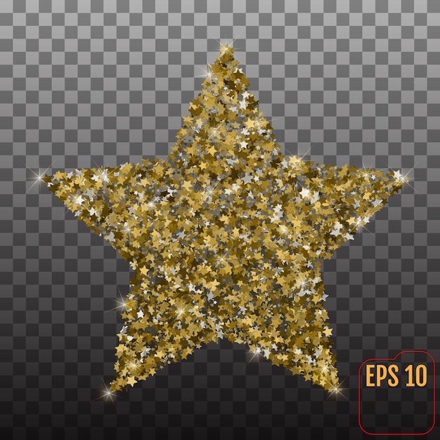 Vector luxury gold star