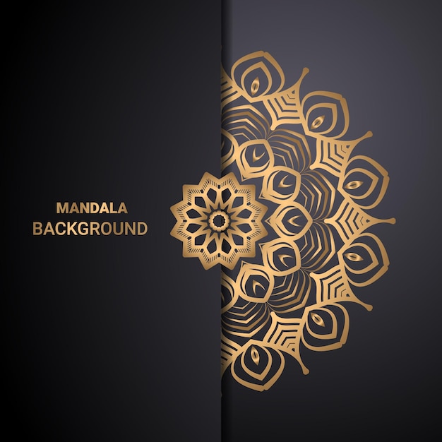 Vector luxury Islamic background with mandala template