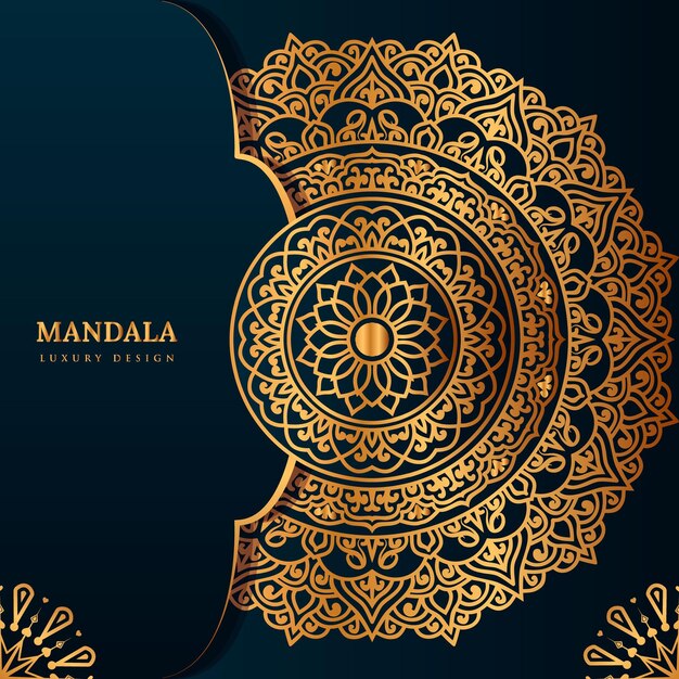 Vector luxury mandala background design template