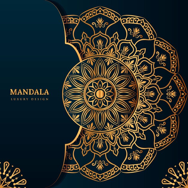 Vector luxury mandala background design template