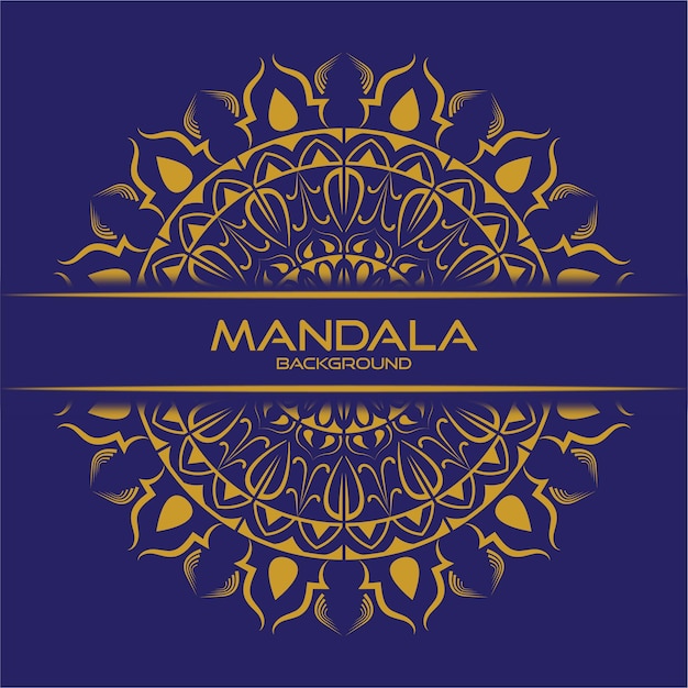Vector luxury mandala background design template
