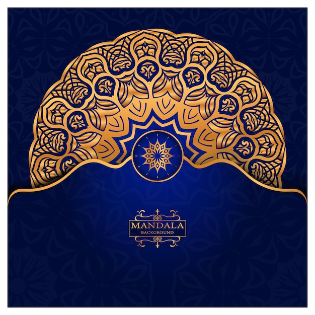 Vector luxury mandala decorative ethnic element background