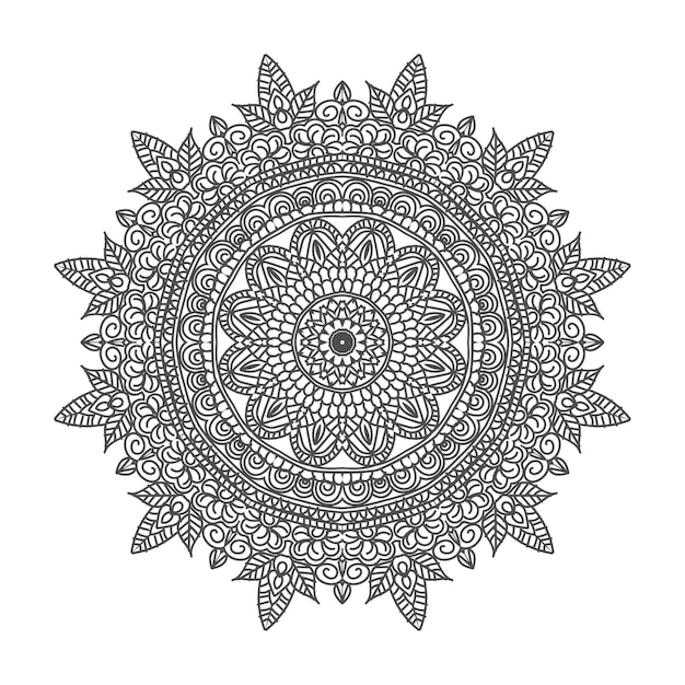 Vector luxury mandala template background design