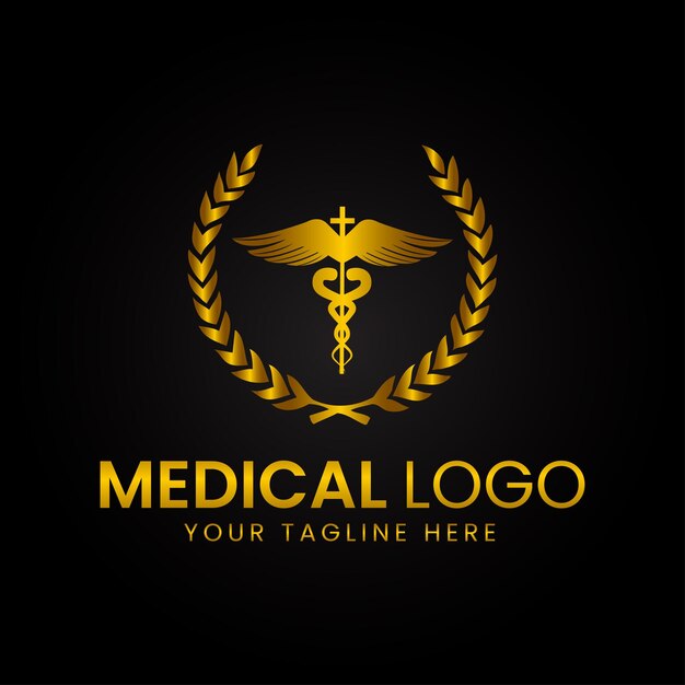 Vector luxury Medical logo design