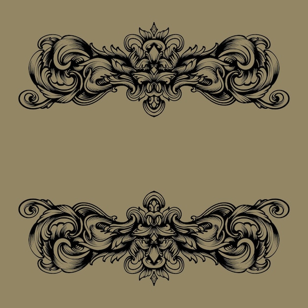 vector luxury ornament frame design art