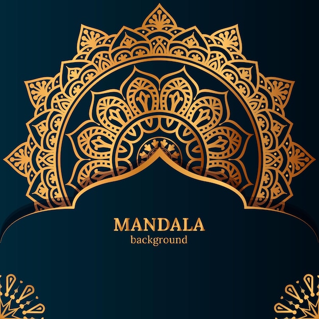 vector luxury ornamental mandala design background template