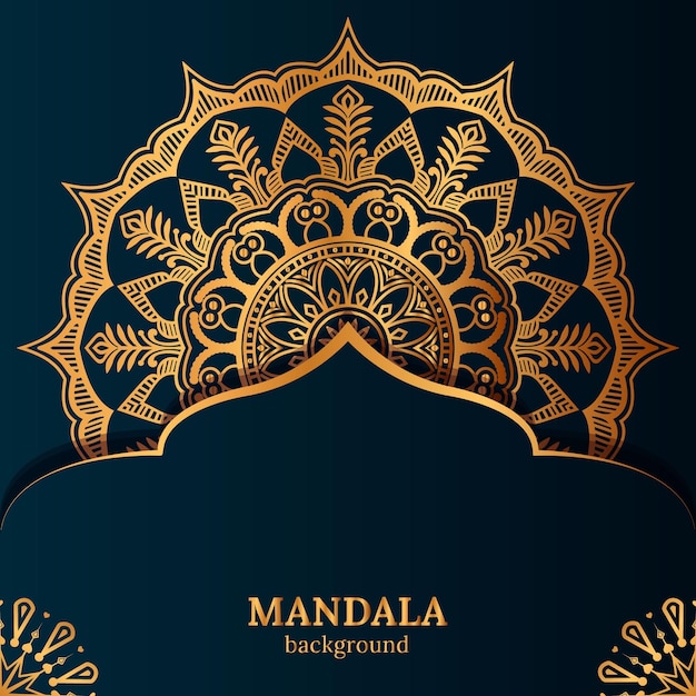 vector Luxury ornamental mandala design background template