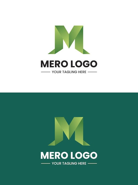 Vector vector m symbol logo design template