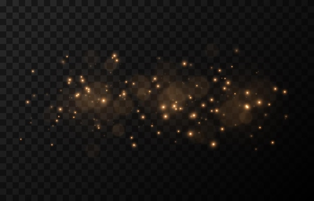 Vector magic glow. sparkling light, sparkle dust png. sparkling magical dust. christmas light.