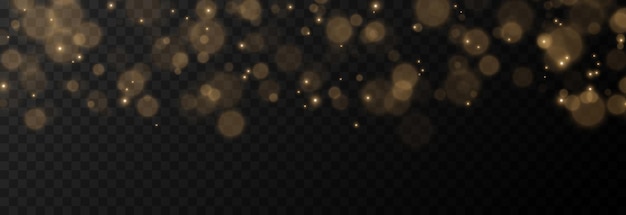 Vector vector magic glow. sparkling light, sparkling dust png. glittering fairy dust. bokeh.