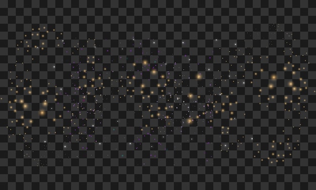 Vector magic sparkles png on transparent background