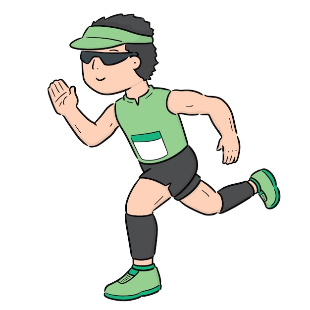 Vector vector of man running