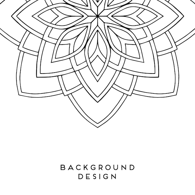 Vector mandala achtergrond