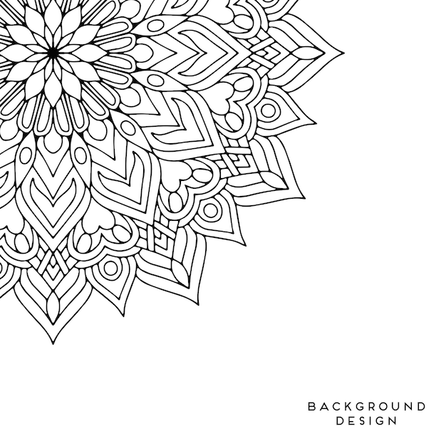 Vector mandala achtergrond