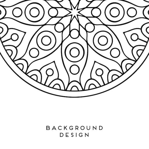 Vector mandala achtergrond