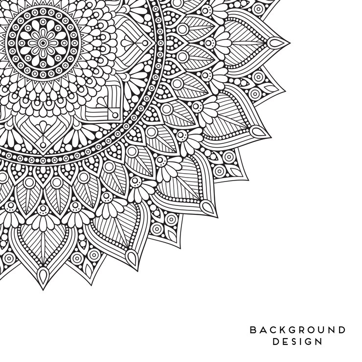 Vector vector mandala achtergrond
