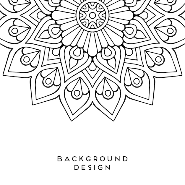 Vector vector mandala achtergrond