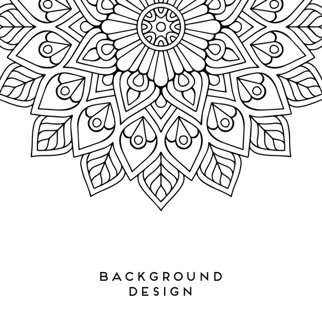 Vector mandala achtergrond