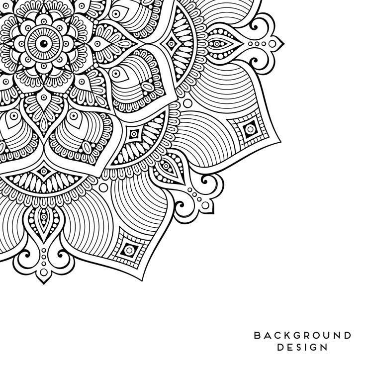 Vector mandala achtergrond