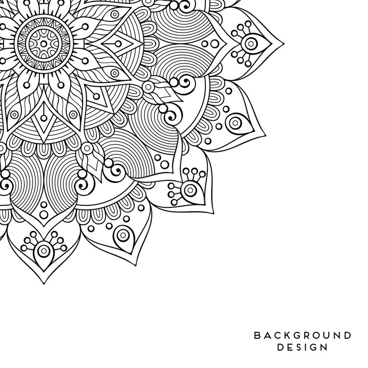 Vector mandala achtergrond
