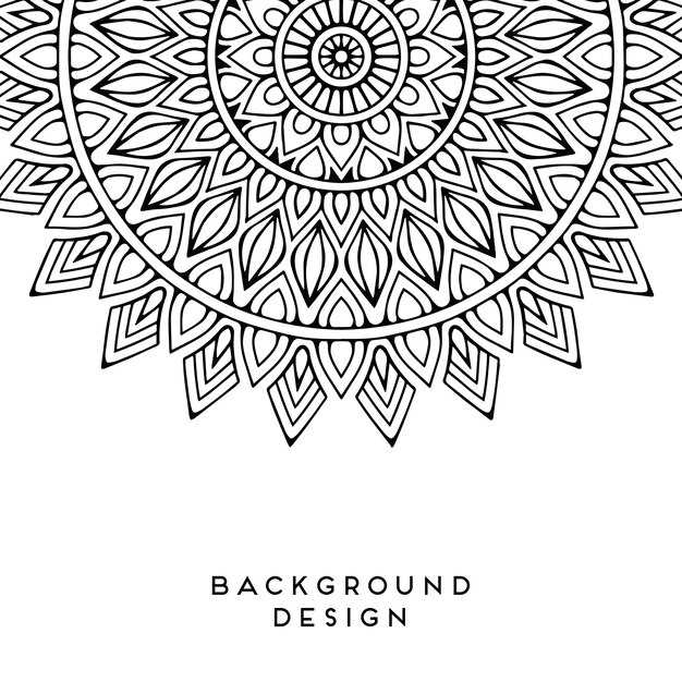 Vector mandala achtergrond