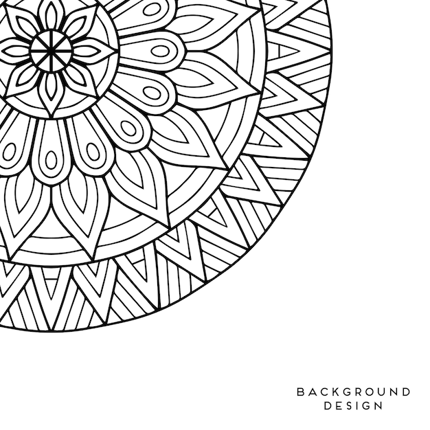 Vector mandala achtergrond