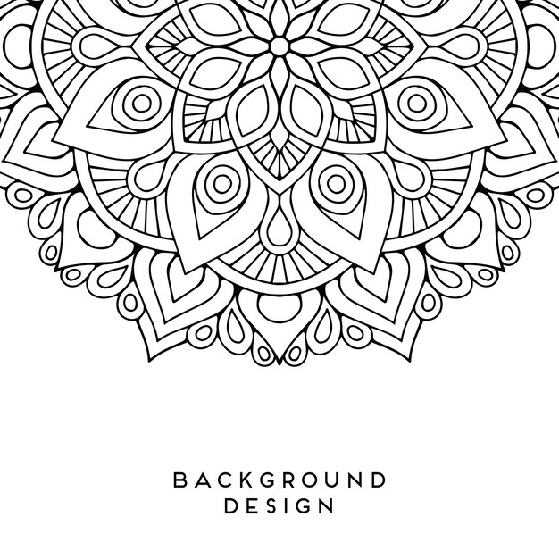 Vector mandala achtergrond