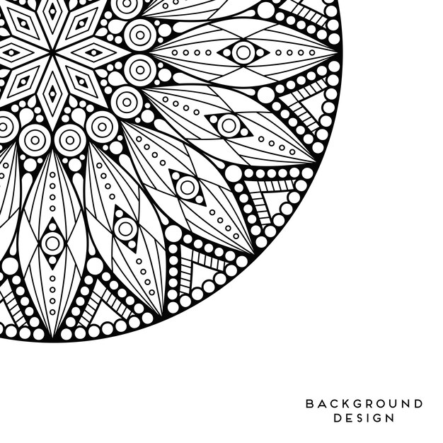 Vector mandala achtergrond