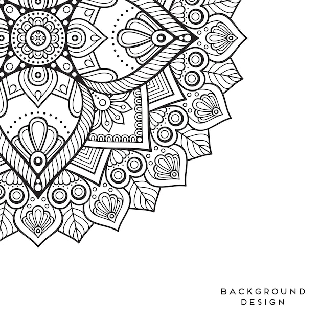 Vector mandala achtergrond