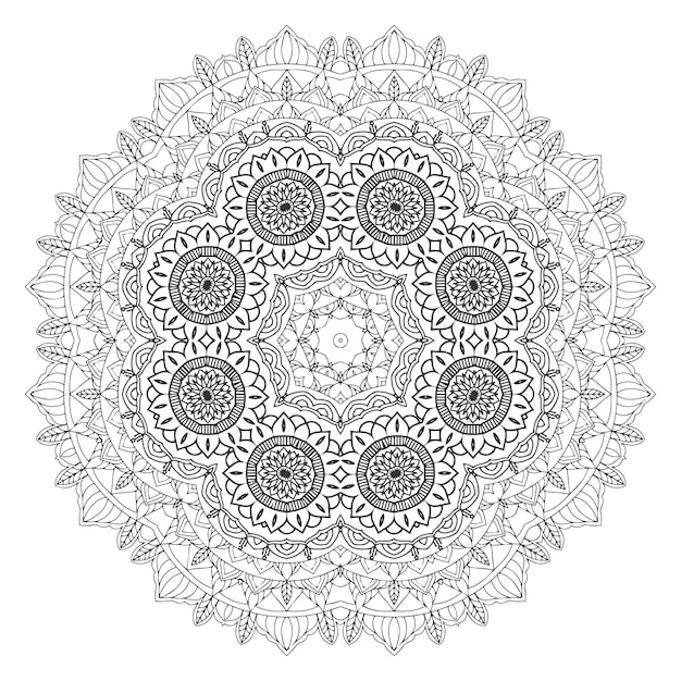 Vector mandala art design floral mandala art