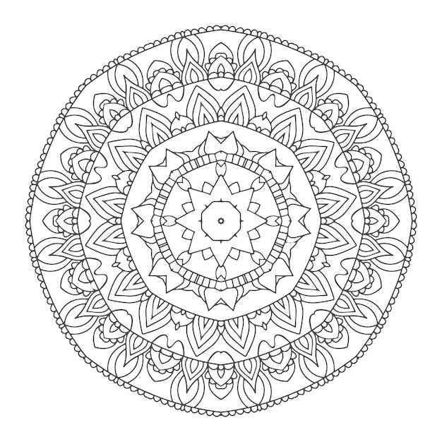 Vector mandala art design floral mandala art