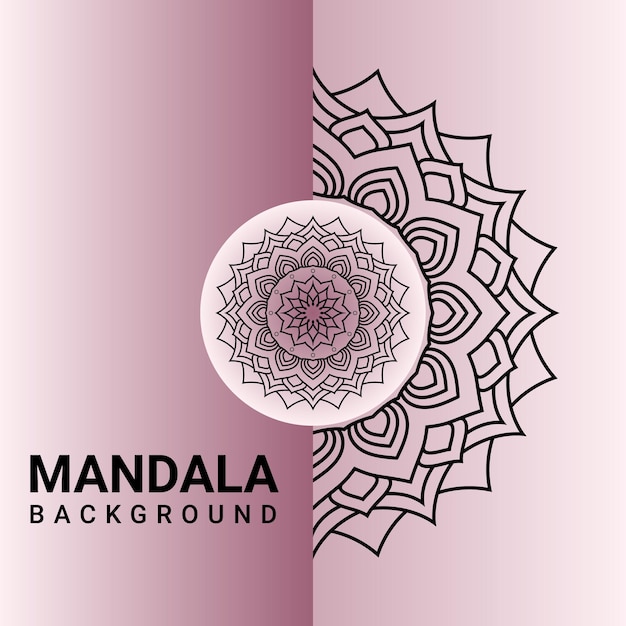 Vector Mandala Background Design