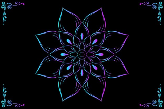 Vector vector mandala background