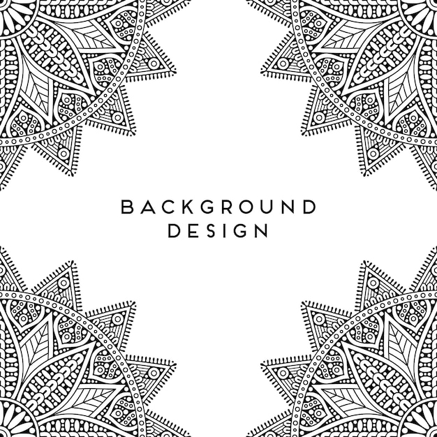 Vector mandala background