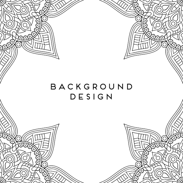 Vector mandala background