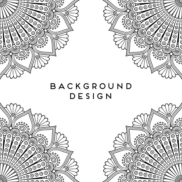 Vector mandala background