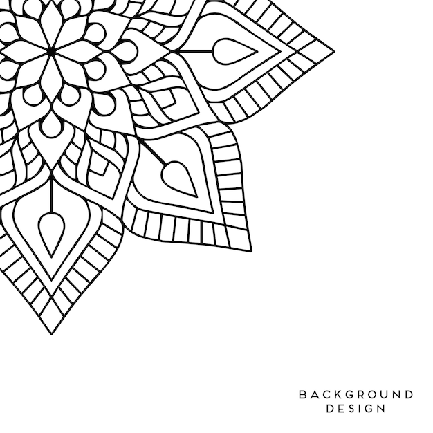 Vector mandala background