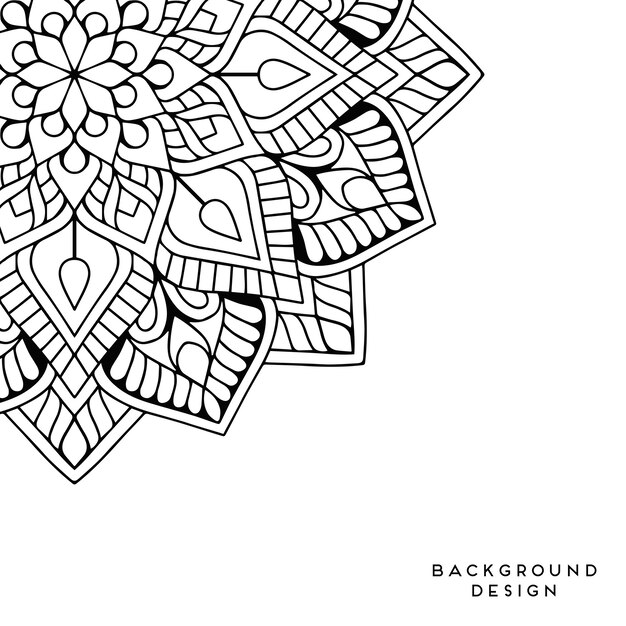 Vector mandala background