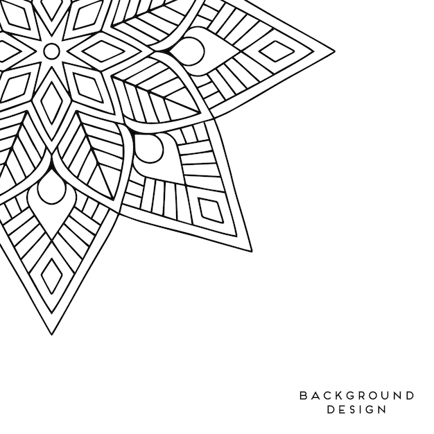 Vector mandala background