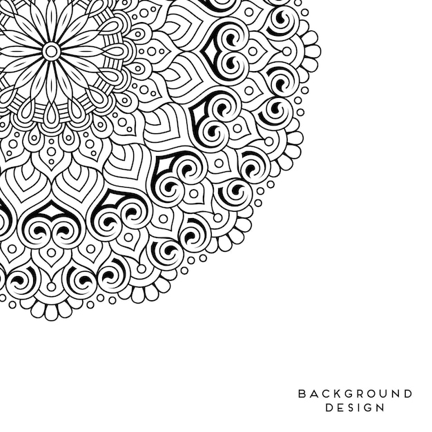 Vector mandala background