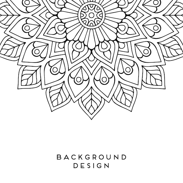 Vector mandala background