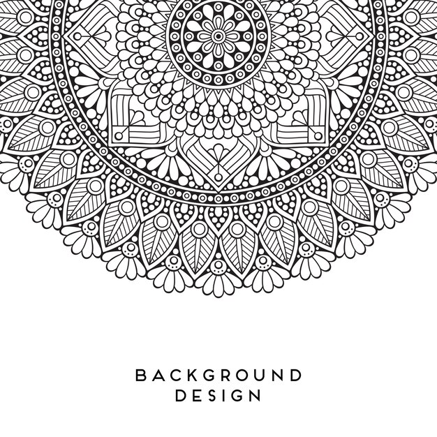 Vector mandala background