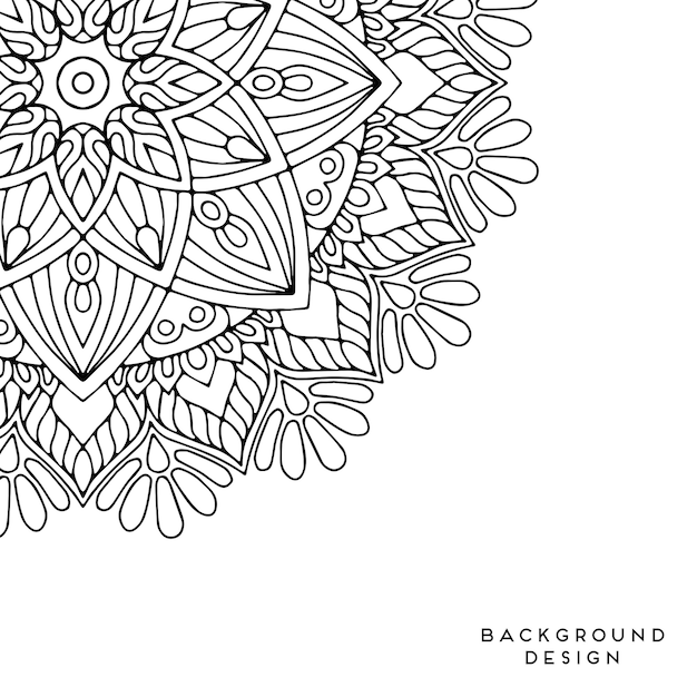 Vector mandala background