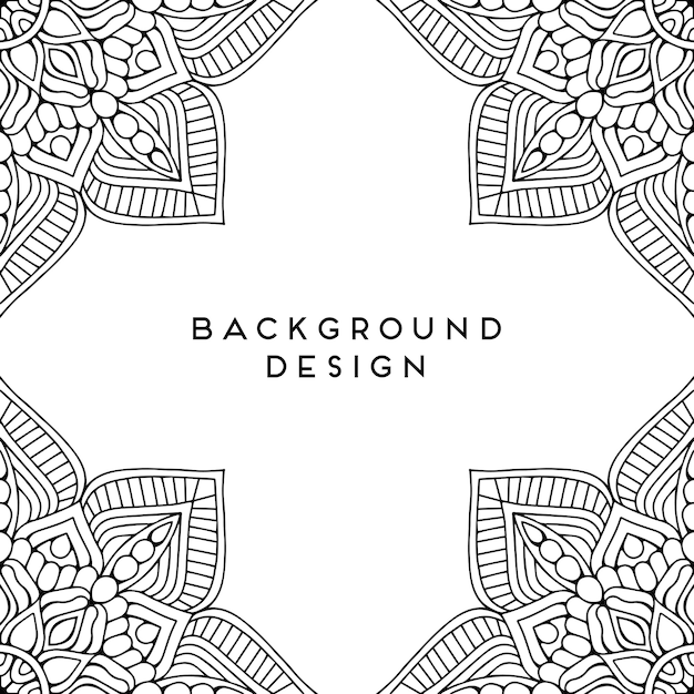 Vector mandala background