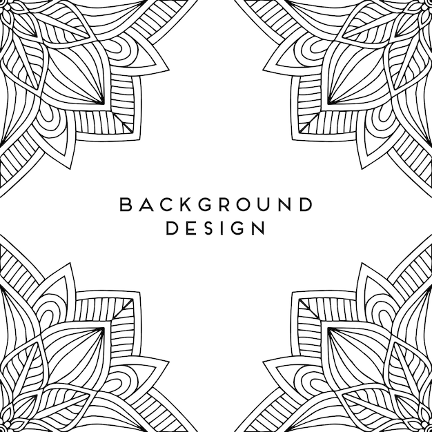 Vector mandala background