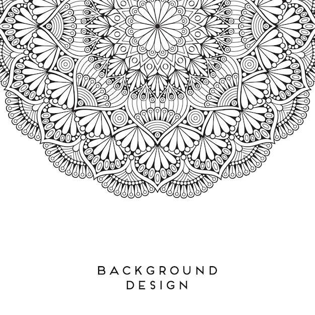 Vector mandala background