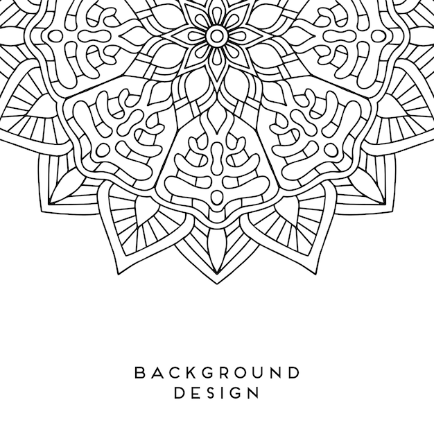 Vector mandala background