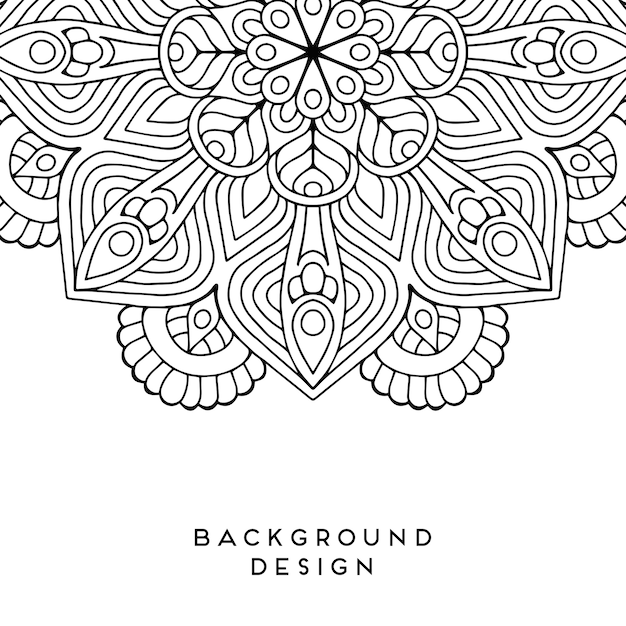 Vector mandala background